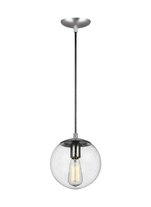 Visual Comfort Studio - 6501801EN7-04 - One Light Pendant - Leo-Hanging Globe - Satin Aluminum