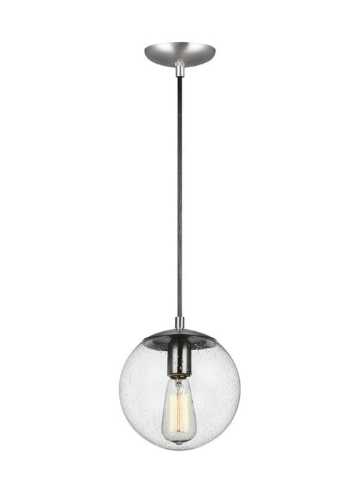 Visual Comfort Studio - 6501801EN7-04 - One Light Pendant - Leo-Hanging Globe - Satin Aluminum