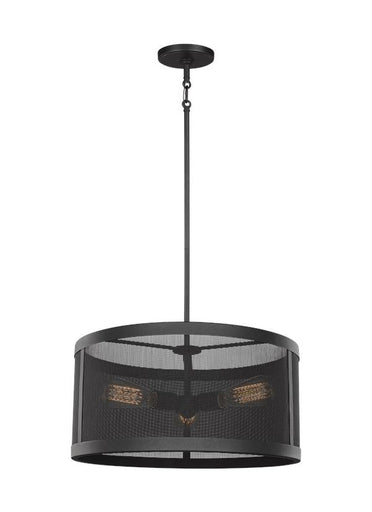 Gereon Three Light Pendant Black