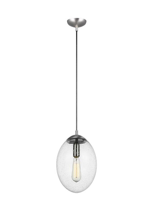 Visual Comfort Studio - 6601801EN7-04 - One Light Pendant - Leo-Hanging Globe - Satin Aluminum