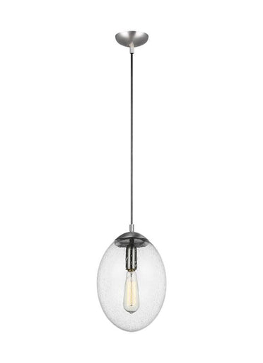 Leo-Hanging Globe One Light Pendant Satin Aluminum