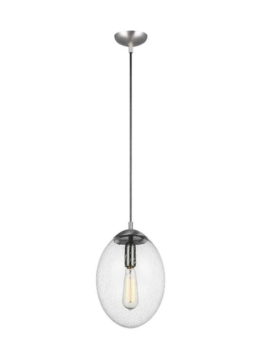 Visual Comfort Studio - 6601801EN7-04 - One Light Pendant - Leo-Hanging Globe - Satin Aluminum