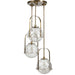 Uttermost - 21541 - Three Light Pendant - Mimas - Antique Brass