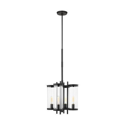 Visual Comfort Studio - CO1334TXB - Four Light Outdoor Chandelier - Eastham - Textured Black