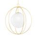 Mitzi - H500701L-AGB - One Light Pendant - Lyla - Aged Brass