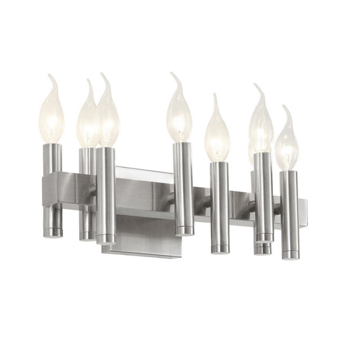 Collette Eight Light Bath Satin Nickel
