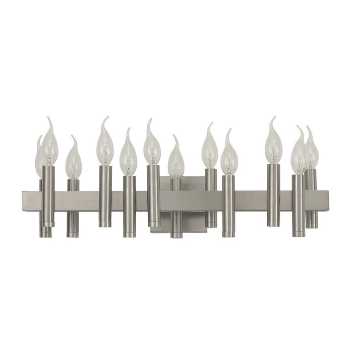 Varaluz - 357B12SN - 12 Light Bath - Collette - Satin Nickel