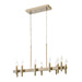 Varaluz - 357N12BB - 12 Light Linear Pendant - Collette - Antique Brass