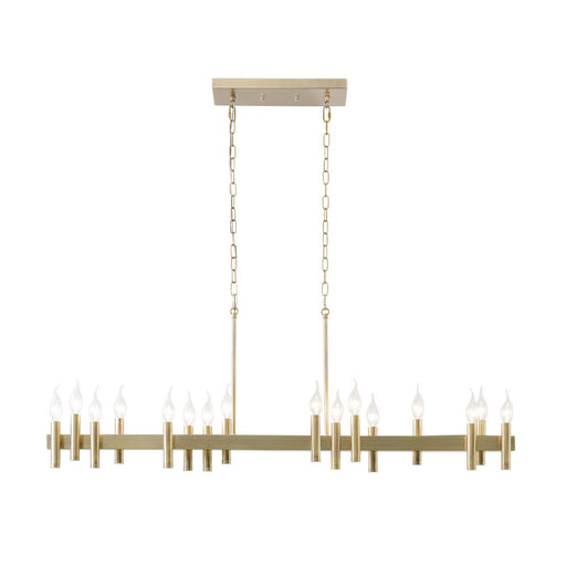 Varaluz - 357N16BB - 16 Light Linear Pendant - Collette - Antique Brass