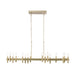 Varaluz - 357N16BB - 16 Light Linear Pendant - Collette - Antique Brass