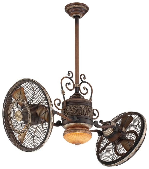 Minka Aire - F502L-BCW - 42 Inch Performance Fan - Traditional Gryo Led - Belcaro Walnut