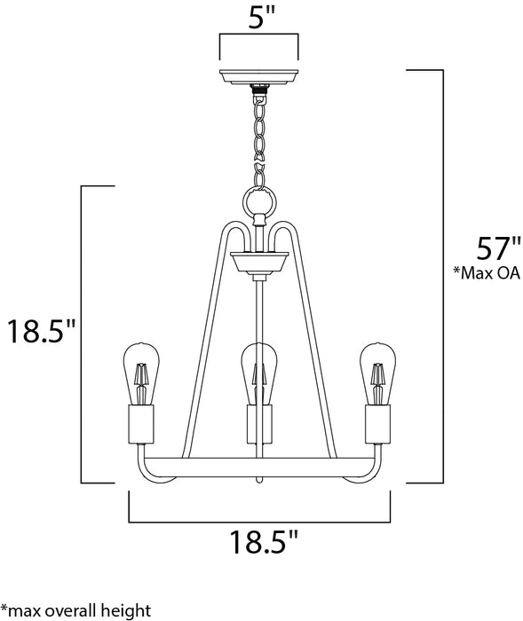 Haven Chandelier-Mini Chandeliers-Maxim-Lighting Design Store