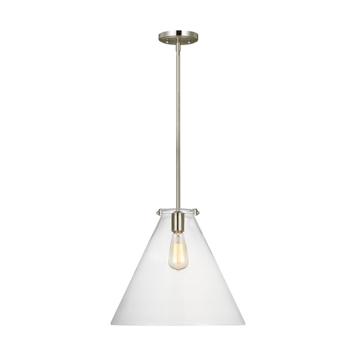 Visual Comfort Studio - 6592101-962 - One Light Pendant - Kate - Brushed Nickel