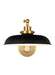 Visual Comfort Studio - CW1141MBKBBS - One Light Wall Sconce - Wellfleet - Midnight Black and Burnished Brass