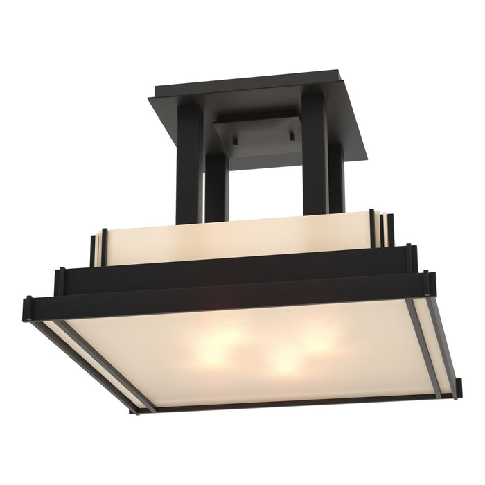 Hubbardton Forge - 123715-SKT-10-BB0416 - Four Light Semi-Flush Mount - Steppe - Black