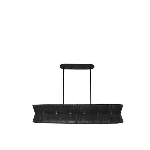 Madura Six Light Island Pendant Matte Black