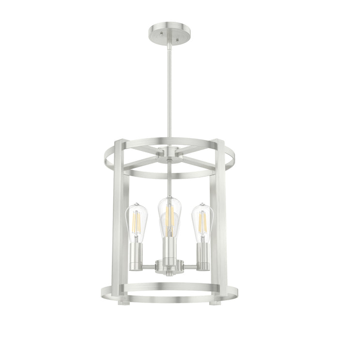 Hunter - 19117 - Four Light Chandelier - Astwood - Brushed Nickel