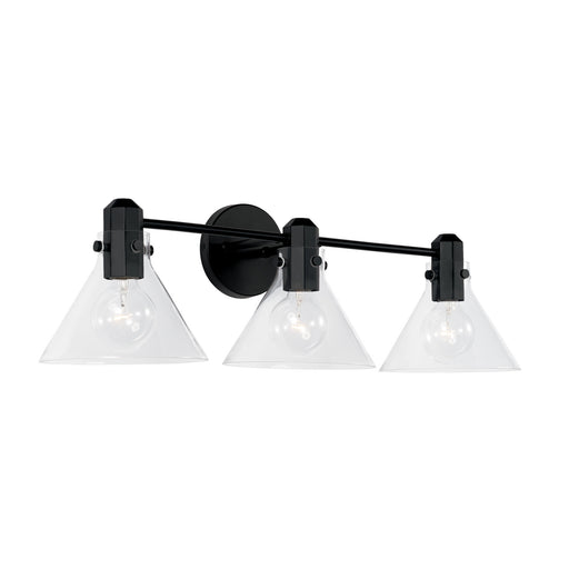 Greer Three Light Vanity Matte Black