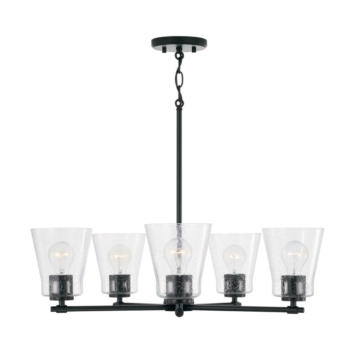 Capital Lighting - 446951MB-533 - Five Light Chandelier - Baker - Matte Black