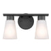 Kichler - 55120BK - Two Light Bath - Stamos - Black