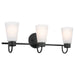 Kichler - 55126BK - Three Light Bath - Erma - Black