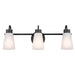 Kichler - 55126BK - Three Light Bath - Erma - Black