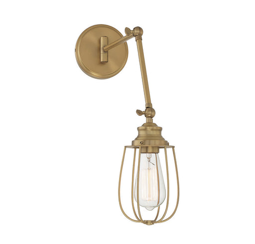 Meridian - M90022NB - One Light Wall Sconce - Natural Brass