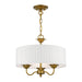 Livex Lighting - 41773-48 - Three Light Pendant - Edinburgh - Antique Gold Leaf