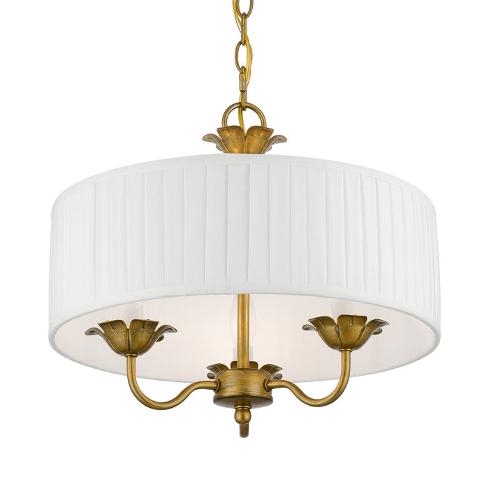 Livex Lighting - 41773-48 - Three Light Pendant - Edinburgh - Antique Gold Leaf