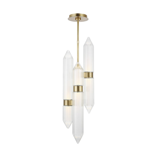 Langston LED Pendant Plated Brass