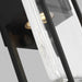 Black outdoor light with clear glass