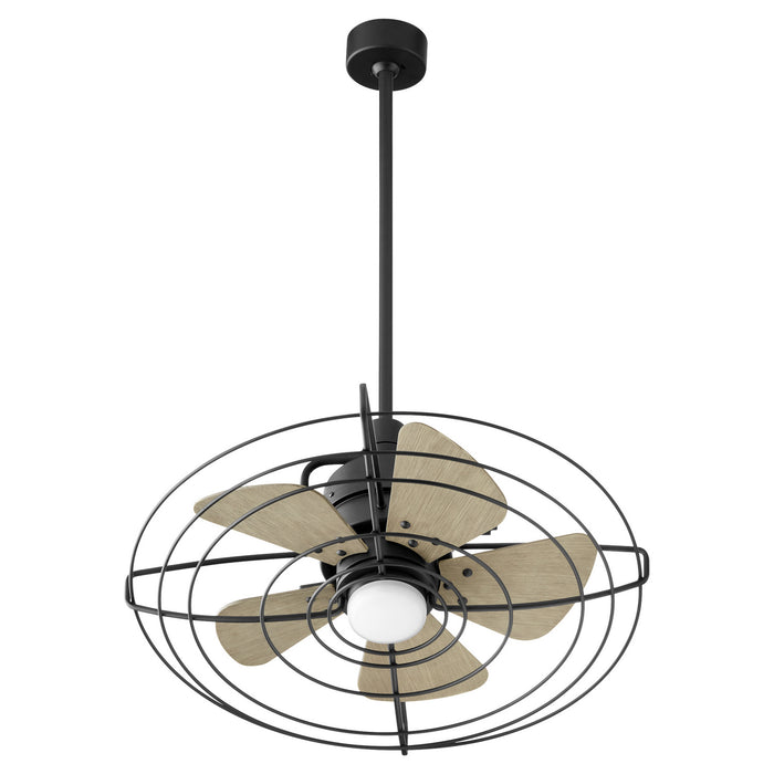 Quorum - 22245-69 - 24 Inch Patio Fan - Bandit - Textured Black