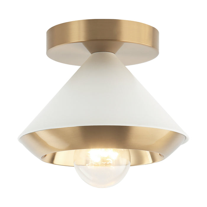 Matteo Lighting - X06801WHAG - One Light Ceiling Mount - Velax - White