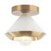 Matteo Lighting - X06801WHAG - One Light Ceiling Mount - Velax - White