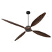 Quorum - 28804-59 - 80 Inch Ceiling Fan - Papillon - Matte Black