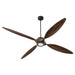Quorum - 28804-59 - 80 Inch Ceiling Fan - Papillon - Matte Black