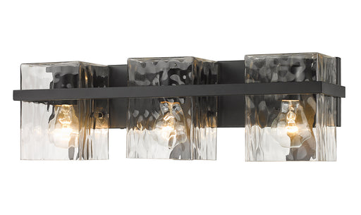 Bennington Three Light Vanity Matte Black