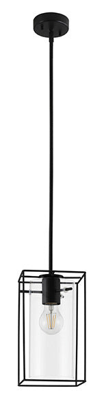 Eglo USA - 205296A - One Light Mini Pendant - Loncino 1 - Structured Black