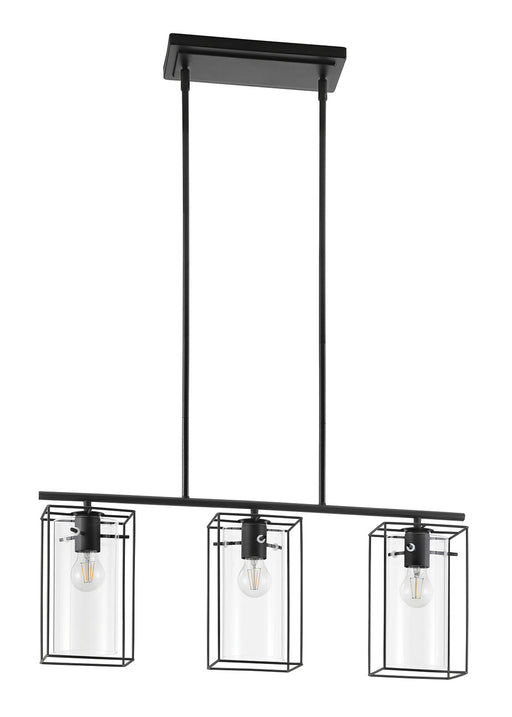 Eglo USA - 205297A - Three Light Pendant - Loncino 1 - Structured Black