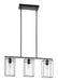 Eglo USA - 205297A - Three Light Pendant - Loncino 1 - Structured Black