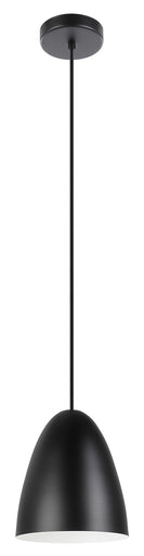 Sarabia One Light Pendant Matte Black, Matte White