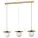 Eglo USA - 39953A - Three Light Pendant - Arenales - Brushed Brass