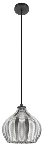 Tamallat One Light Mini Pendant Structured Black