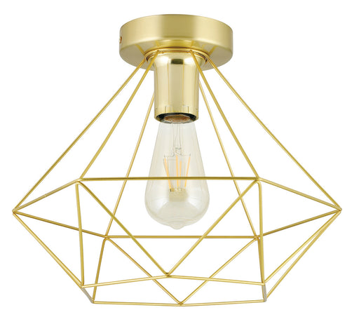 Tarbes One Light Ceiling Mount Brushed Brass