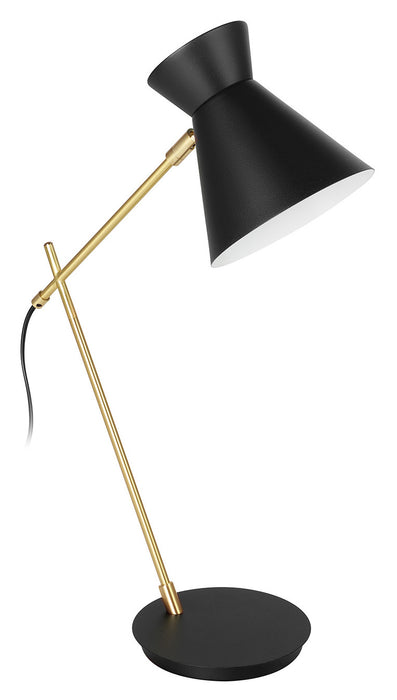 Eglo USA - 98864A - One Light Table Lamp - Amezaga - Structured Black & Brushed Brass