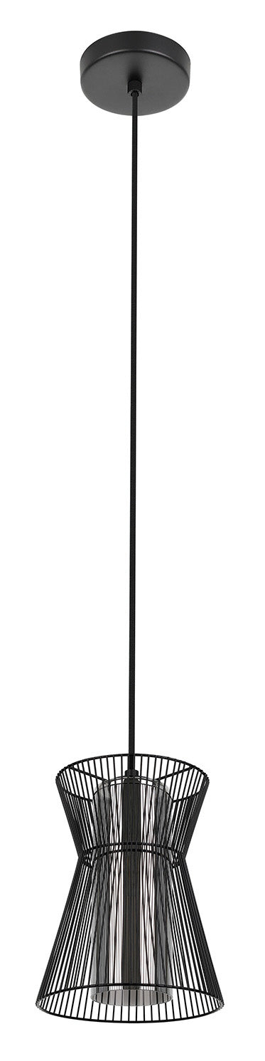 Eglo USA - 99633A - One Light Mini Pendant - Maseta - Structured Black