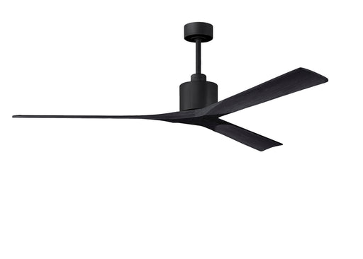 Matthews Fan Company - NKXL-BK-BK-72 - 72 Inch Ceiling Fan - Nan XL - Matte Black