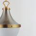 Maxim - 10384WTSNSBR - One Light Pendant - Conrad - Satin Nickel / Satin Brass