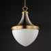 Maxim - 10386WTSNSBR - One Light Pendant - Conrad - Satin Nickel / Satin Brass