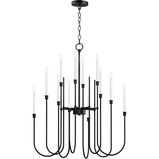 Tux 12 Light Chandelier Black